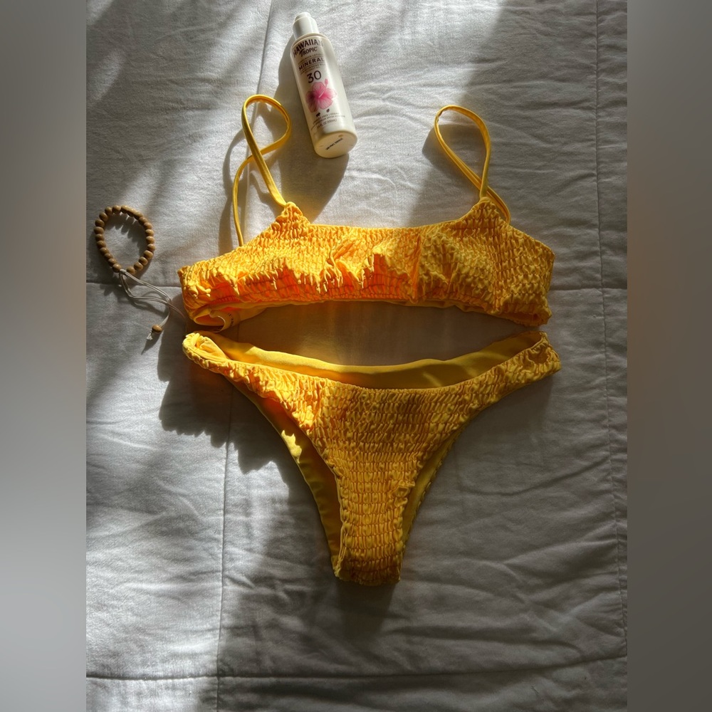Teeny tiny yellow bikini NWOT
